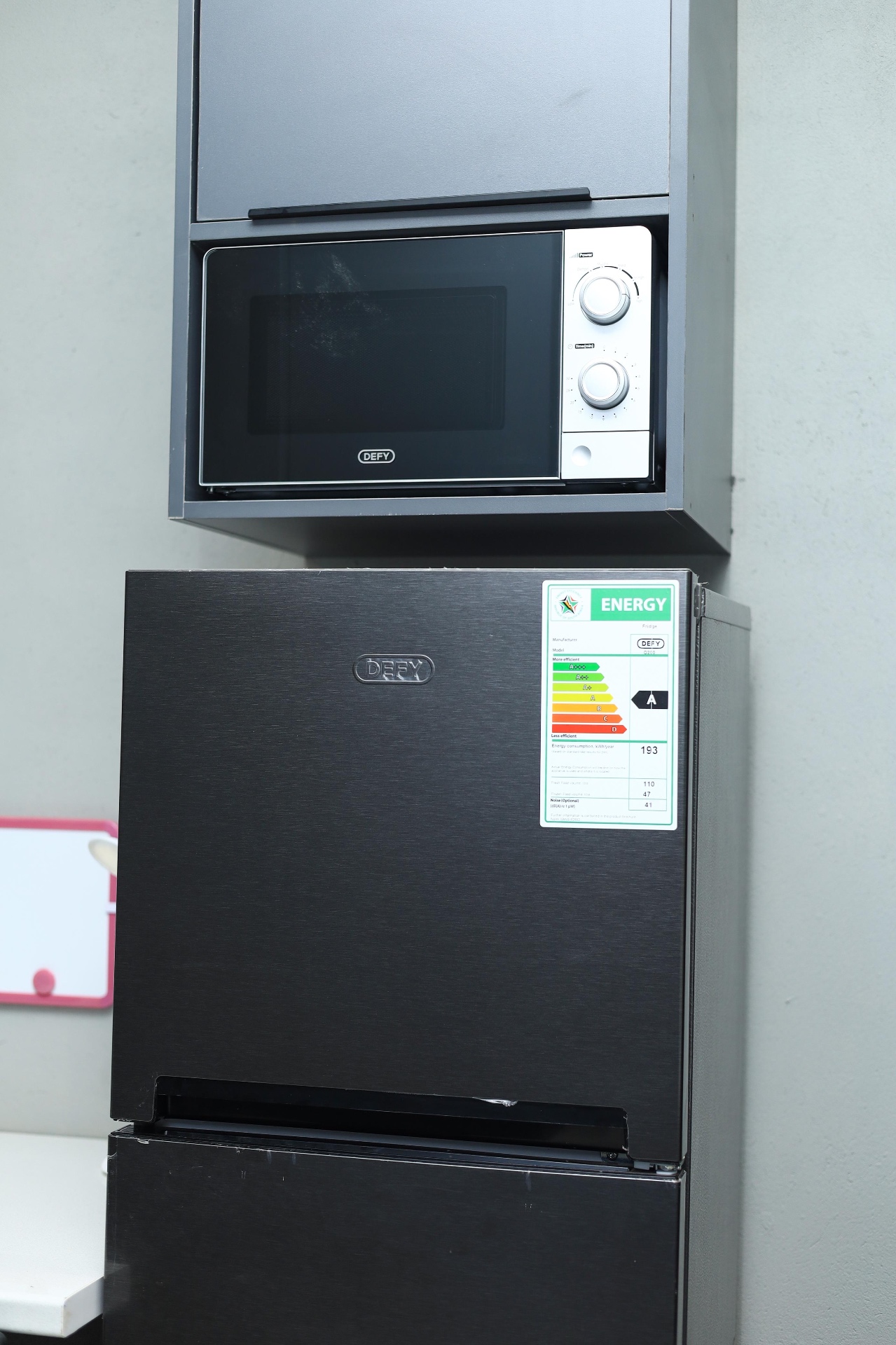 Fridge and microwave for shared use
